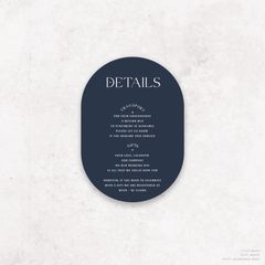 Starry: Wedding Info Card