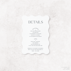 Starry: Wedding Info Card