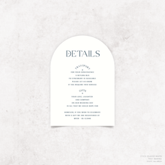 Starry: Wedding Info Card