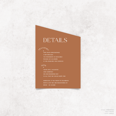 Starry: Wedding Info Card