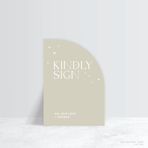 Starry: Wedding Info Sign