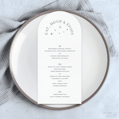 Starry: Wedding Menu