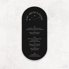 Starry: Wedding Menu