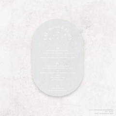 Starry: Wedding Menu