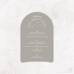 Starry: Wedding Menu