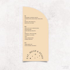 Starry: Wedding Menu