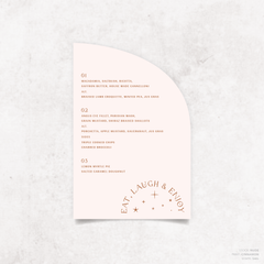 Starry: Wedding Menu
