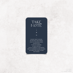 Starry: Wedding Note Card