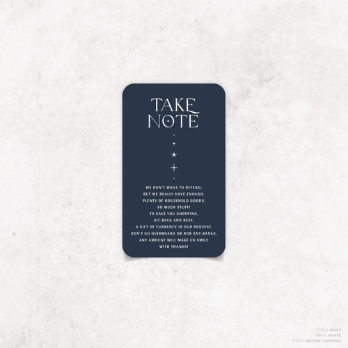 Starry: Wedding Note Card