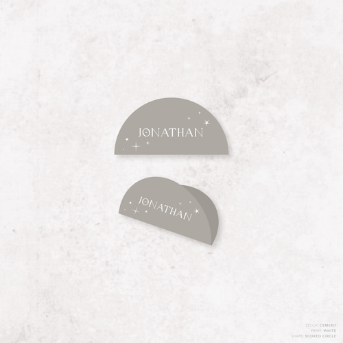 Starry: Wedding Place Card