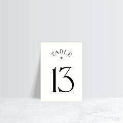 Starry: Wedding Table Number