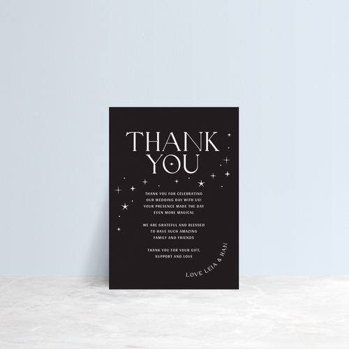 Starry: Wedding Thank You Card
