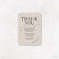 Starry: Wedding Thank You Card