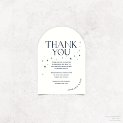 Starry: Wedding Thank You Card