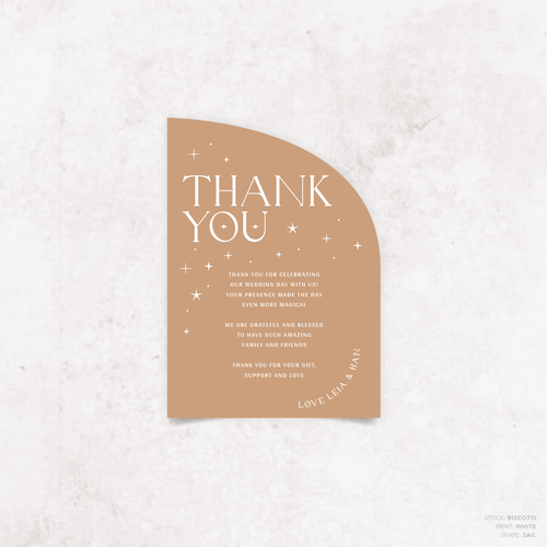 Starry: Wedding Thank You Card