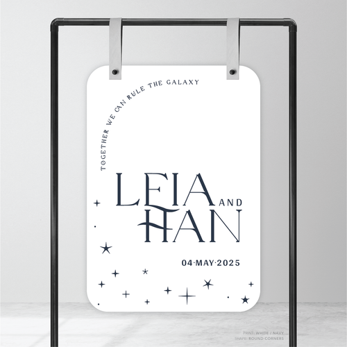 Starry: Wedding Welcome Sign