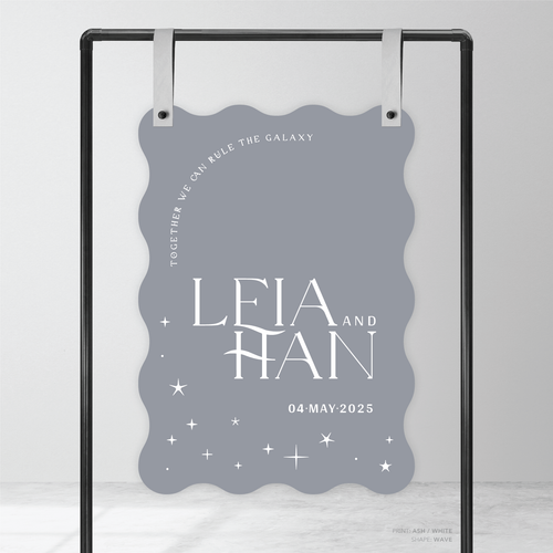 Starry: Wedding Welcome Sign