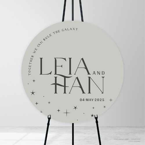 Starry: Wedding Welcome Sign