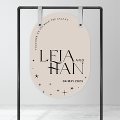 Starry: Wedding Welcome Sign