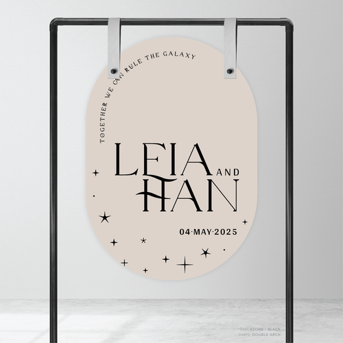 Starry: Wedding Welcome Sign