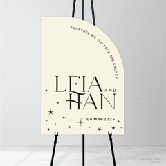 Starry: Wedding Welcome Sign