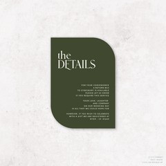 Wolfsbane: Wedding Details Card