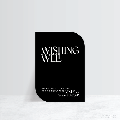 Wolfsbane: Wedding Info Sign