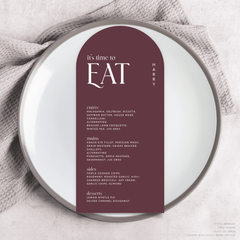 Wolfsbane: Wedding Menu