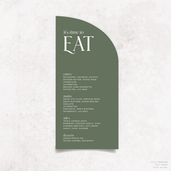 Wolfsbane: Wedding Menu