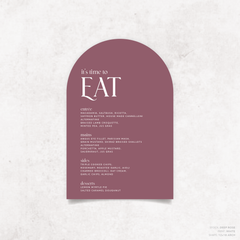 Wolfsbane: Wedding Menu