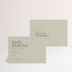 Wolfsbane: Wedding RSVP Card