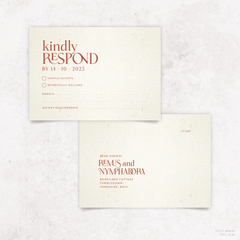 Wolfsbane: Wedding RSVP Card