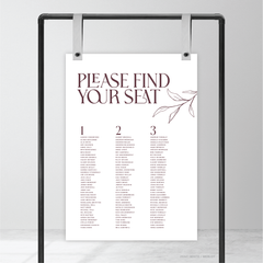 Wolfsbane: Wedding Seating Chart