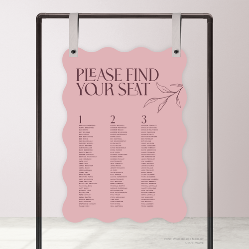 Wolfsbane: Wedding Seating Chart