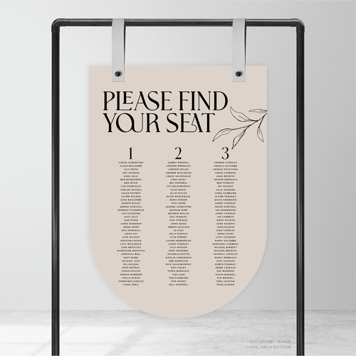 Wolfsbane: Wedding Seating Chart