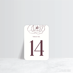 Wolfsbane: Wedding Table Number