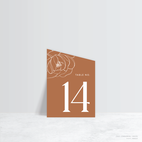 Wolfsbane: Wedding Table Number