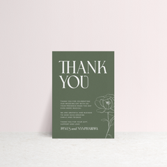 Wolfsbane: Wedding Thank You Card
