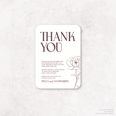 Wolfsbane: Wedding Thank You Card