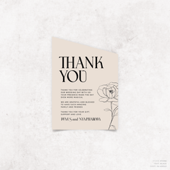 Wolfsbane: Wedding Thank You Card