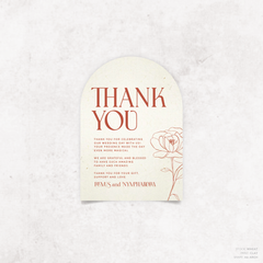 Wolfsbane: Wedding Thank You Card