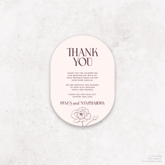 Wolfsbane: Wedding Thank You Card
