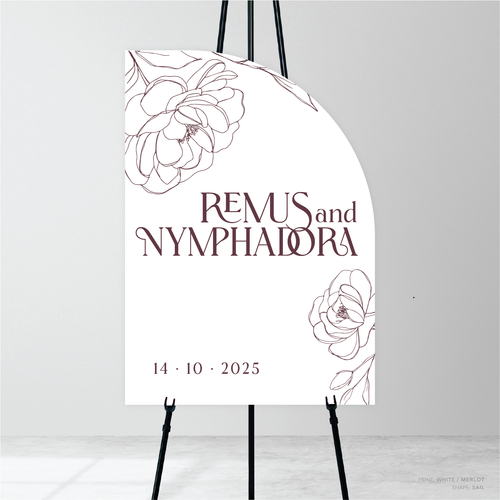 Wolfsbane: Wedding Welcome Sign