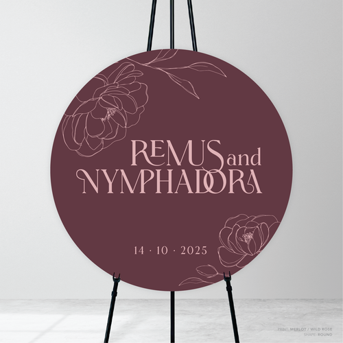 Wolfsbane: Wedding Welcome Sign