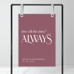 Wolfsbane: Wedding Welcome Sign