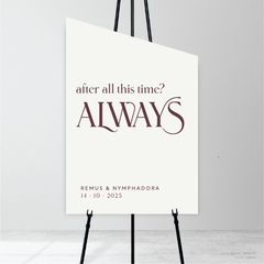 Wolfsbane: Wedding Welcome Sign