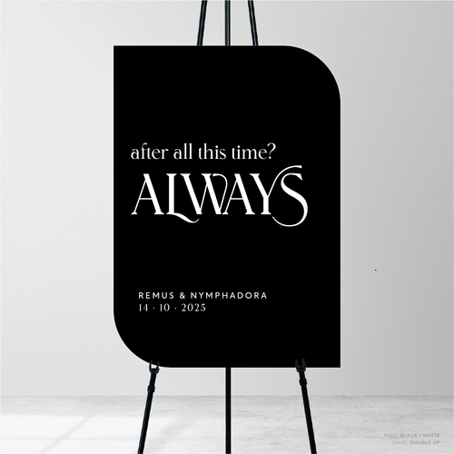 Wolfsbane: Wedding Welcome Sign