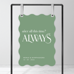 Wolfsbane: Wedding Welcome Sign