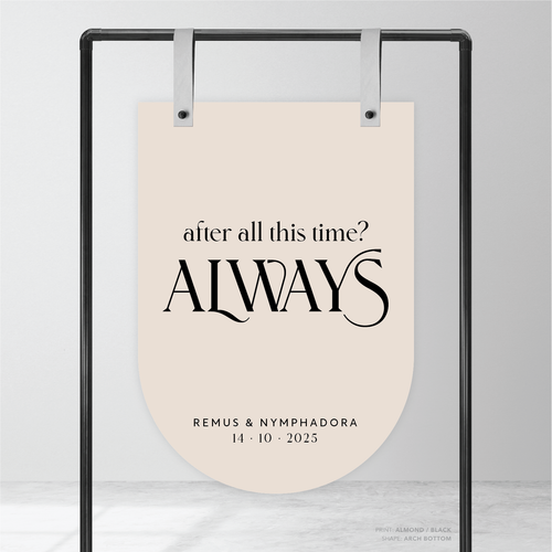 Wolfsbane: Wedding Welcome Sign