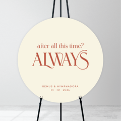 Wolfsbane: Wedding Welcome Sign